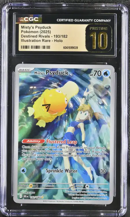 Misty's Psyduck (DRI 193) Destined Rivals - CGC Pristine 10 - Poke Single