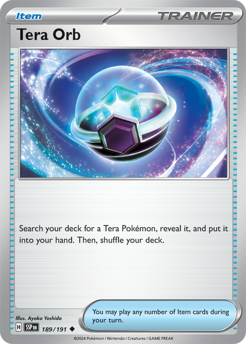 Tera Orb (SSP 189) - Surging Sparks - REVERSE HOLO