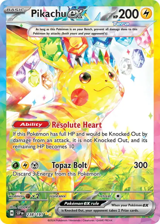 Pikachu ex (SSP 238) Surging Sparks