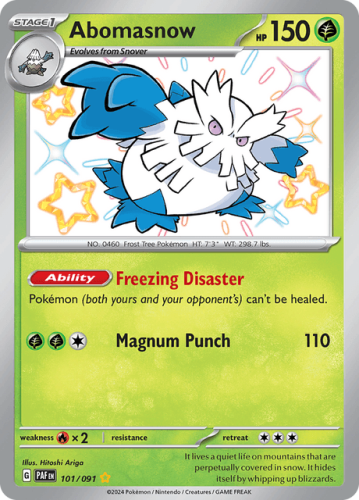 Abomasnow (PAF 101) Paldean Fates.png