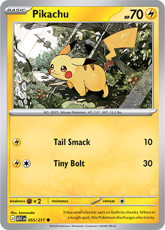 Pikachu (ASC 055) - Ascended Heroes- Reverse Holo - Ball Pattern - Poke ...